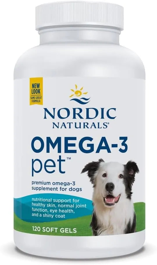 NORDIC NATURALS - Nordic Naturals Omega-3 Pet Unflavored 120 Capsulas Blandas - The Red Vitamin MX - Aceite De Pescado Para Perros - {{ shop.shopifyCountryName }}