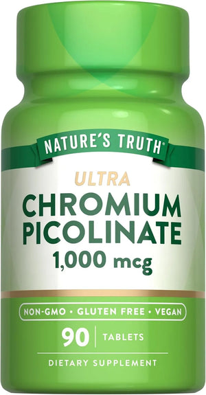 NATURE'S TRUTH - Nature's Truth Ultra Chromium Picolinate 1000mcg 90 Tabletas - The Red Vitamin MX - Suplementos Alimenticios - {{ shop.shopifyCountryName }}