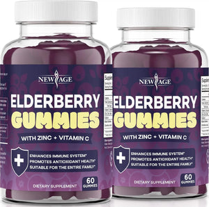 NEW AGE - NEW AGE Premium Elderberry Gummies 60 Gomitas 2 Pack - The Red Vitamin MX - Suplementos Alimenticios - {{ shop.shopifyCountryName }}