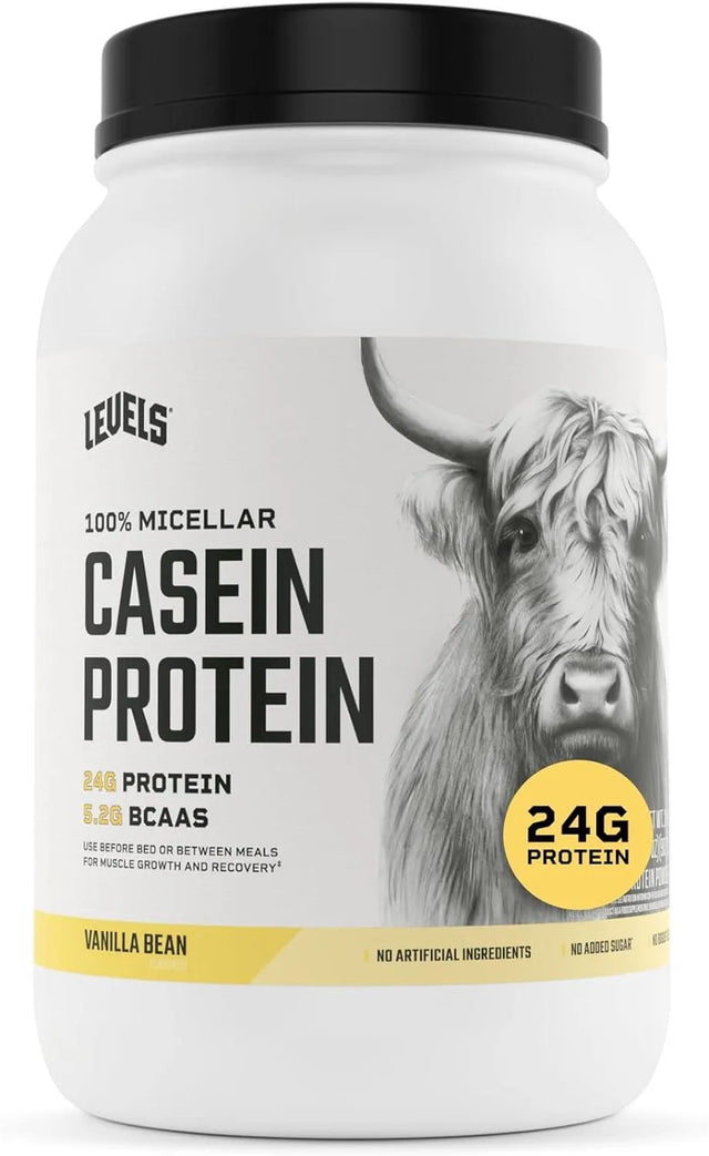 LEVELS - Levels 100% Micellar Casein Protein Vanilla Bean 2 Lb. - The Red Vitamin MX - Suplementos Alimenticios - {{ shop.shopifyCountryName }}