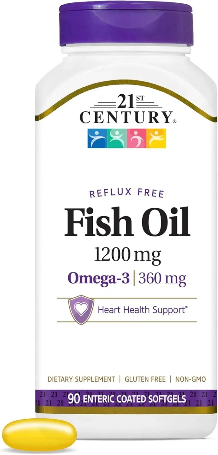 21ST CENTURY - 21st Century Fish Oil 1200Mg. 90 Capsulas Blandas - The Red Vitamin MX - Suplementos Alimenticios - {{ shop.shopifyCountryName }}