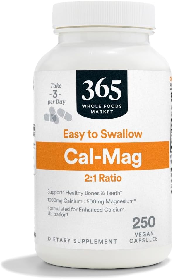 365 by Whole Foods Market Calcium 1000Mg. 250 Capsulas