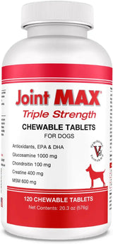 JOINT MAX - Joint Max Triple Strength Chewable Tablets for Dogs 120 Tabletas - The Red Vitamin MX - Cuidado De Cadera Y Articulaciones Para Perros - {{ shop.shopifyCountryName }}