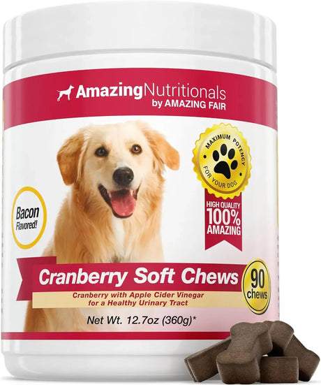 AMAZING NUTRITIONALS - Amazing Nutritionals Amazing Cranberry for Dogs 90 Masticables - The Red Vitamin MX - Salud De Tracto Urinario Para Perros - {{ shop.shopifyCountryName }}