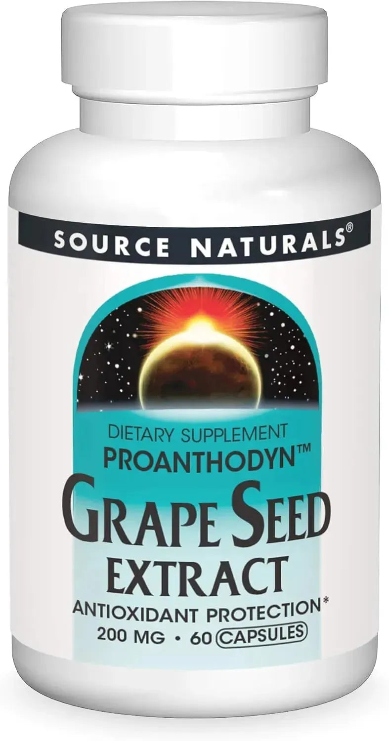 SOURCE NATURALS - Source Naturals Proanthodyn Grape Seed Extract 200Mg. 60 Capsulas - The Red Vitamin MX - Suplementos Alimenticios - {{ shop.shopifyCountryName }}