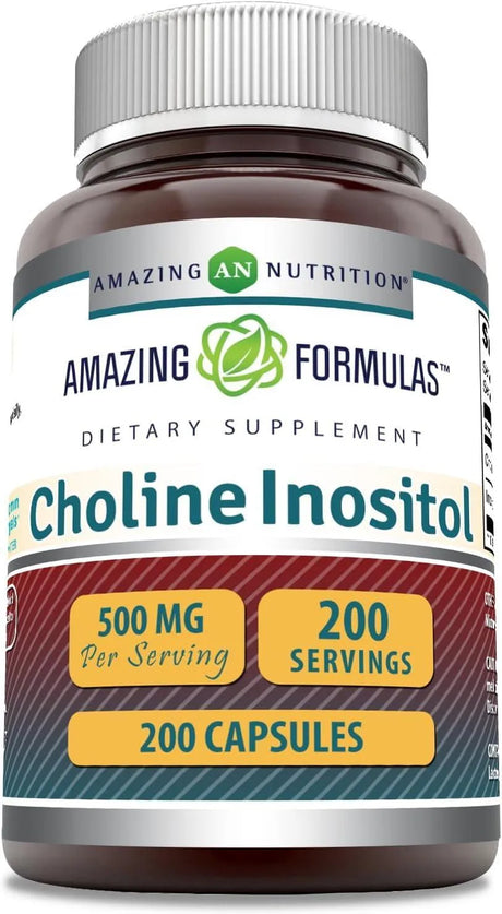 AMAZING FORMULAS - Amazing Formulas Choline & Inositol 500Mg. 200 Capsulas - The Red Vitamin MX - Suplementos Alimenticios - {{ shop.shopifyCountryName }}