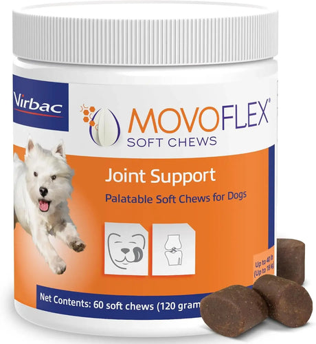 VIRBAC - Virbac MOVOFLEX Soft Chews Hip and Joint Support for Small Dogs 60 Masticables - The Red Vitamin MX - Cuidado De Cadera Y Articulaciones Para Perros - {{ shop.shopifyCountryName }}