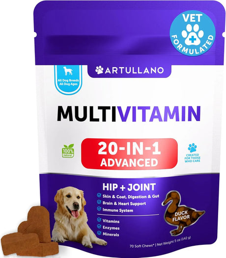 ARTULLANO - Artullano Dog Multivitamin Chewable with Glucosamine 20 in 1 70 Masticables - The Red Vitamin MX - Multivitamínicos Para Perros - {{ shop.shopifyCountryName }}
