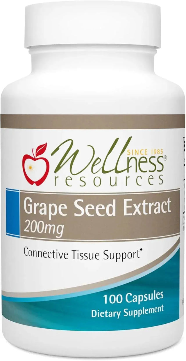 WELLNESS RESOURCES - Wellness Resources Grape Seed Extract 200Mg. 100 Capsulas - The Red Vitamin MX - Suplementos Alimenticios - {{ shop.shopifyCountryName }}