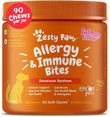ZESTY PAWS - Zesty Paws Dog Allergy Relief Salmon 90 Masticables - The Red Vitamin MX - Remedios Para La Picazón De Perros - {{ shop.shopifyCountryName }}