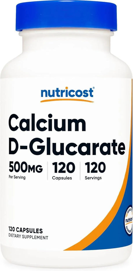 NUTRICOST - Nutricost Calcium D-Glucarate 500Mg. 120 Capsulas - The Red Vitamin MX - Suplementos Alimenticios - {{ shop.shopifyCountryName }}