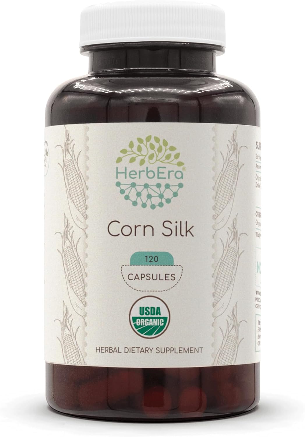 HerbEra Corn Silk USDA Organic 120 Capsulas