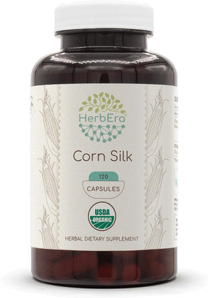 HerbEra Corn Silk USDA Organic 120 Capsulas