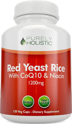 PURELY HOLISTIC - Purely Holistic Red Yeast Rice 1200Mg. with CoQ10 & Flush Free Niacin 120 Capsulas - The Red Vitamin MX - Suplementos Alimenticios - {{ shop.shopifyCountryName }}