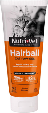 Nutri-Vet Hairball Paw Gel Salmon Flavor 3 Oz.