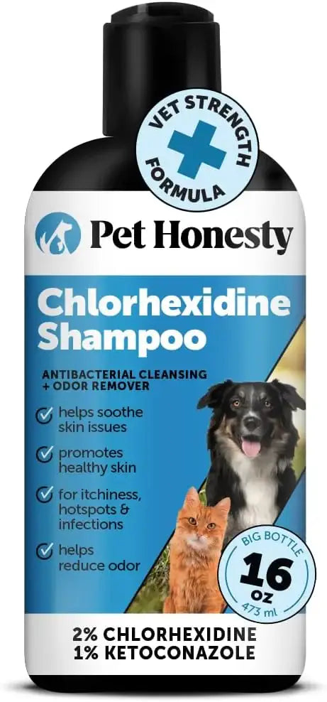 PET HONESTY - Pet Honesty Chlorhexidine Cat & Dog Seasonal Itch Relief Shampoo 16 Fl.Oz. - The Red Vitamin MX - Remedios Para La Picazón De Perros - {{ shop.shopifyCountryName }}