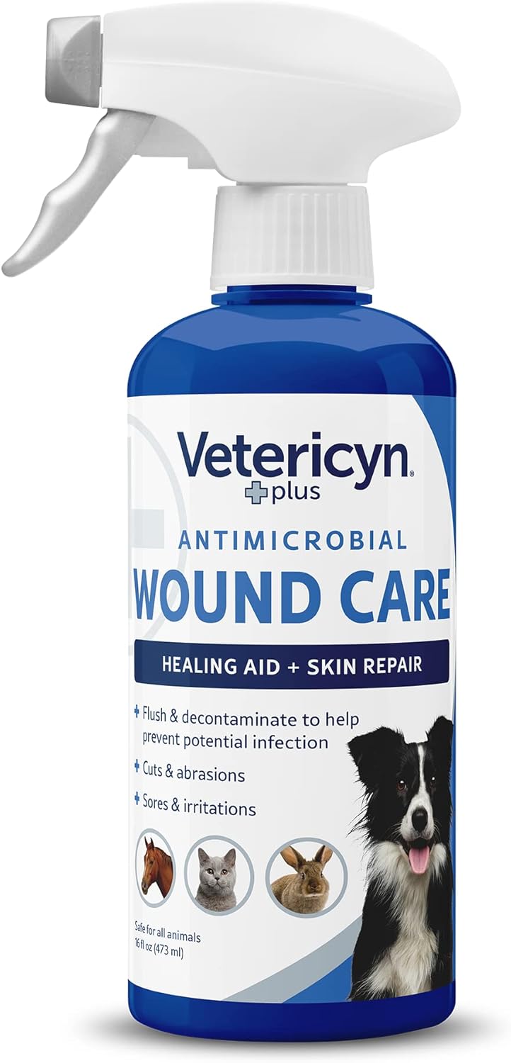 Vetericyn Plus Dog Wound Care Spray 16 Fl.Oz.