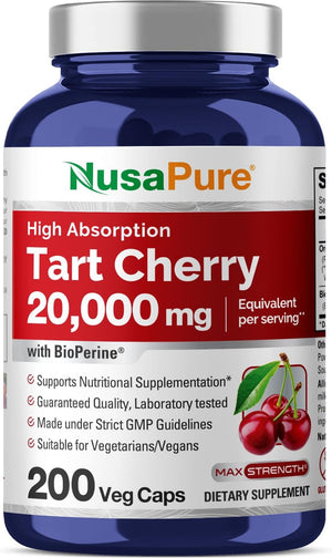 NusaPure Tart Cherry 20,000Mg. 200 Capsulas