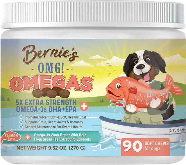BERNIE'S - Bernie’s OMG! Omegas Chews for Dogs Salmon Flavor 90 Masticables - The Red Vitamin MX - Aceite De Pescado Para Perros - {{ shop.shopifyCountryName }}