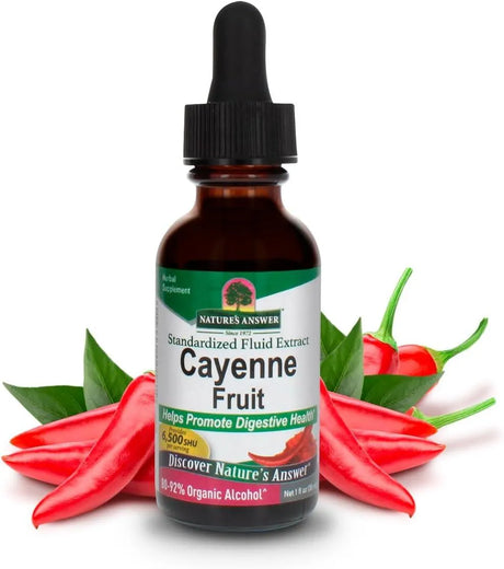 NATURE´S ANSWER - Nature's Answer Cayenne Fruit Extract 1 Fl.Oz. - The Red Vitamin MX - Suplementos Alimenticios - {{ shop.shopifyCountryName }}