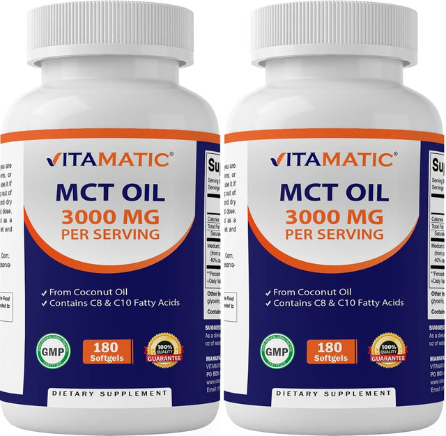 VITAMATIC - Vitamatic MCT Oil 3000Mg. 180 Capsulas Blandas 2 Pack - The Red Vitamin MX - Suplementos Alimenticios - {{ shop.shopifyCountryName }}