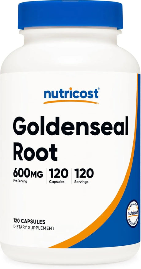 NUTRICOST - Nutricost Goldenseal Root 600Mg. 120 Capsulas - The Red Vitamin MX - Suplementos Alimenticios - {{ shop.shopifyCountryName }}