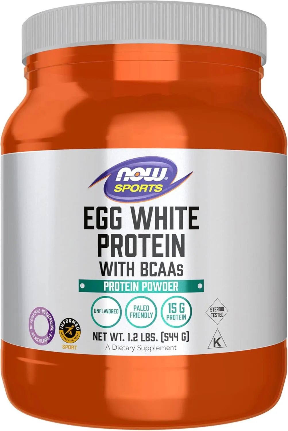 NOW SPORTS - NOW Foods Sports Nutrition Egg White Protein 544Gr. - The Red Vitamin MX - Suplementos Alimenticios - {{ shop.shopifyCountryName }}