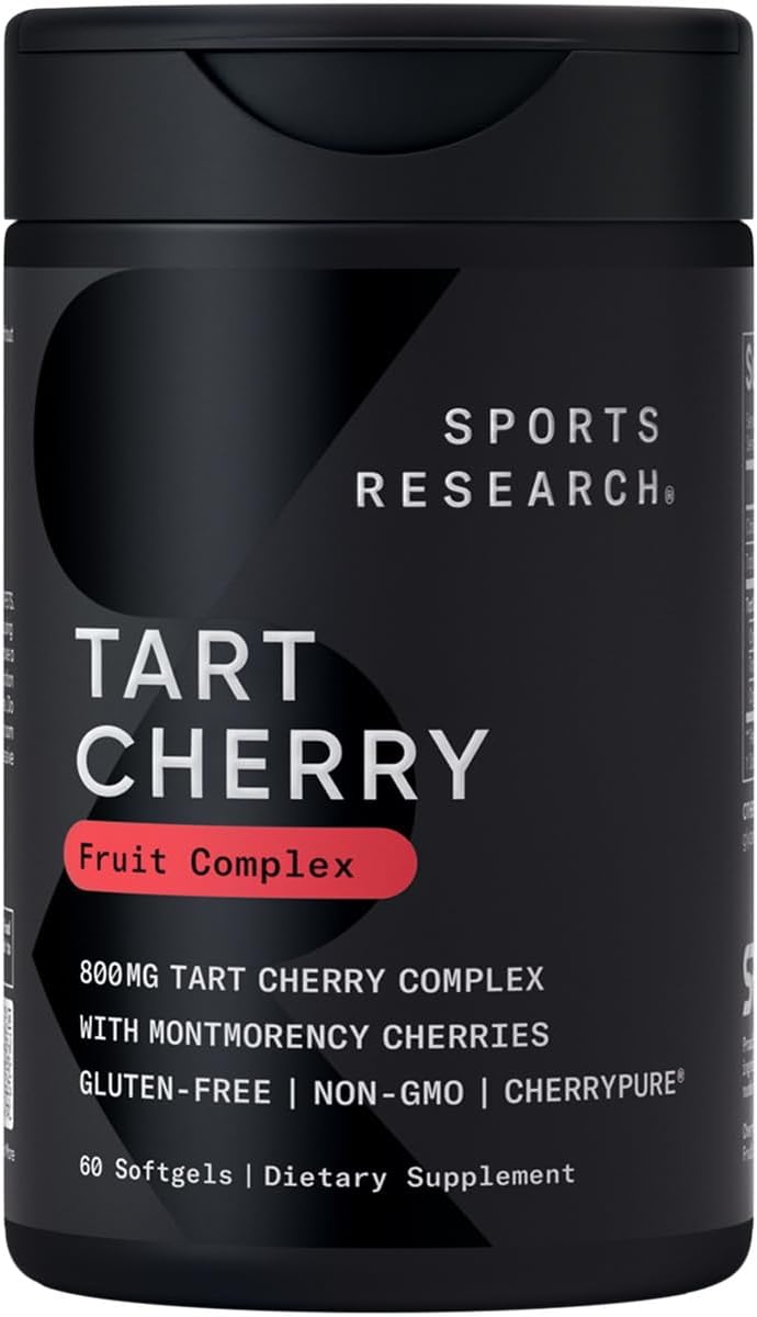 Sports Research Tart Cherry Concentrate 60 Capsulas Blandas