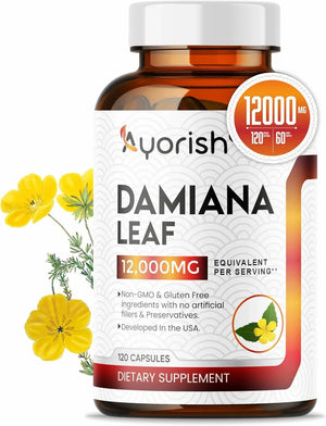 AYORISH - Ayorish Damiana Leaf 12:1 Extract 120 Capsulas - The Red Vitamin MX - Suplementos Alimenticios - {{ shop.shopifyCountryName }}