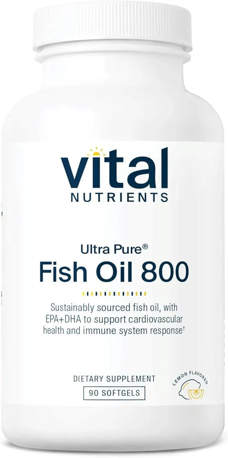 VITAL NUTRIENTS - Vital Nutrients Ultra Pure Fish Oil 800 90 Capsulas Blandas - The Red Vitamin MX - Suplementos Alimenticios - {{ shop.shopifyCountryName }}