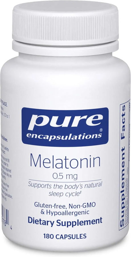 PURE ENCAPSULATIONS - Pure Encapsulations Melatonin 0.5Mg. 180 Capsulas - The Red Vitamin MX - Suplementos Alimenticios - {{ shop.shopifyCountryName }}