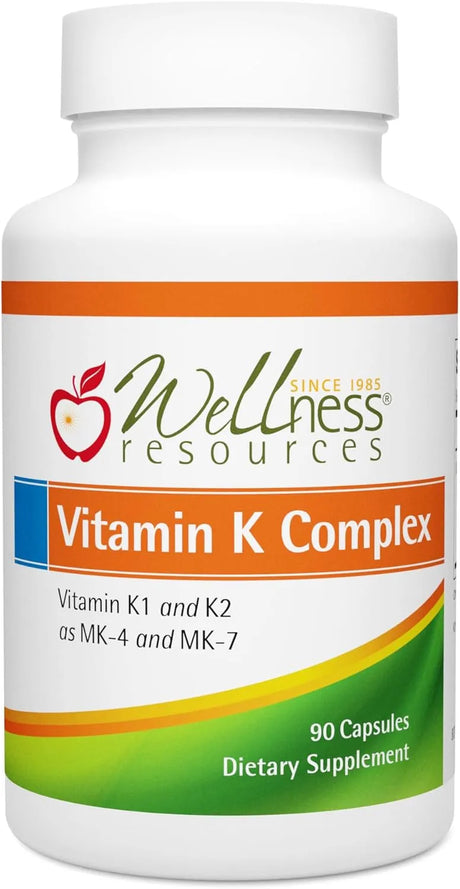 WELLNESS RESOURCES - Wellness Resources Vitamin K Complex 90 Capsulas - The Red Vitamin MX - Suplementos Alimenticios - {{ shop.shopifyCountryName }}