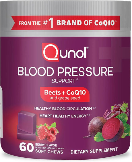 QUNOL - Qunol Beets Chews for Blood Pressure Support 60 Masticables - The Red Vitamin MX - Suplementos Alimenticios - {{ shop.shopifyCountryName }}