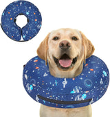 Toptakeit Elevated Inflatable Dog Collar NAVY XLARGE