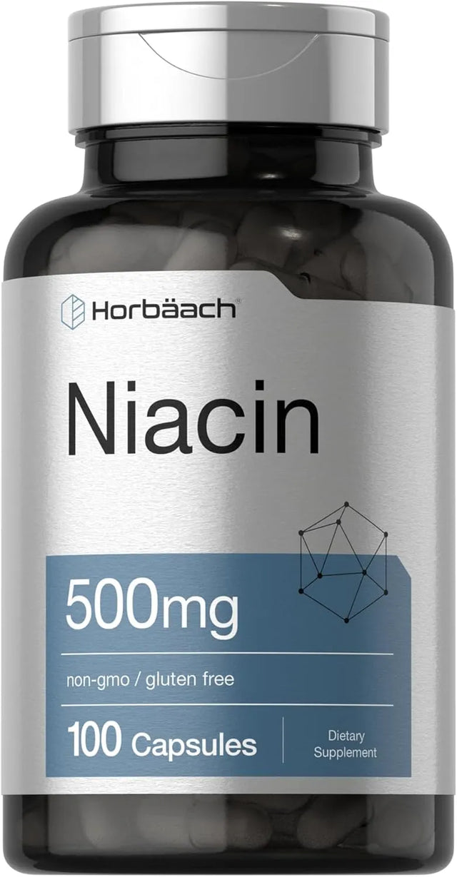 HORBAACH - Horbaach Niacin 500Mg. 100 Capsulas - The Red Vitamin MX - Suplementos Alimenticios - {{ shop.shopifyCountryName }}