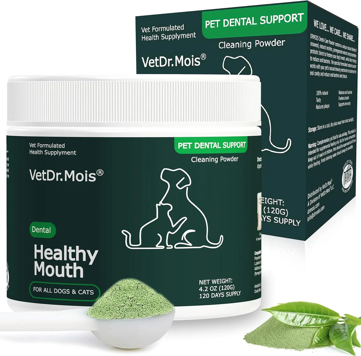 DRMOIS - DRMOIS Plaque Removal Natural Dental Powder 120Gr. - The Red Vitamin MX - Cuidado Dental Para Perros - {{ shop.shopifyCountryName }}