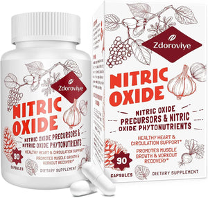 ZDOROVIYE - Zdoroviye Nitric Oxide Supplement for Men 90 Capsulas - The Red Vitamin MX - Suplementos Alimenticios - {{ shop.shopifyCountryName }}