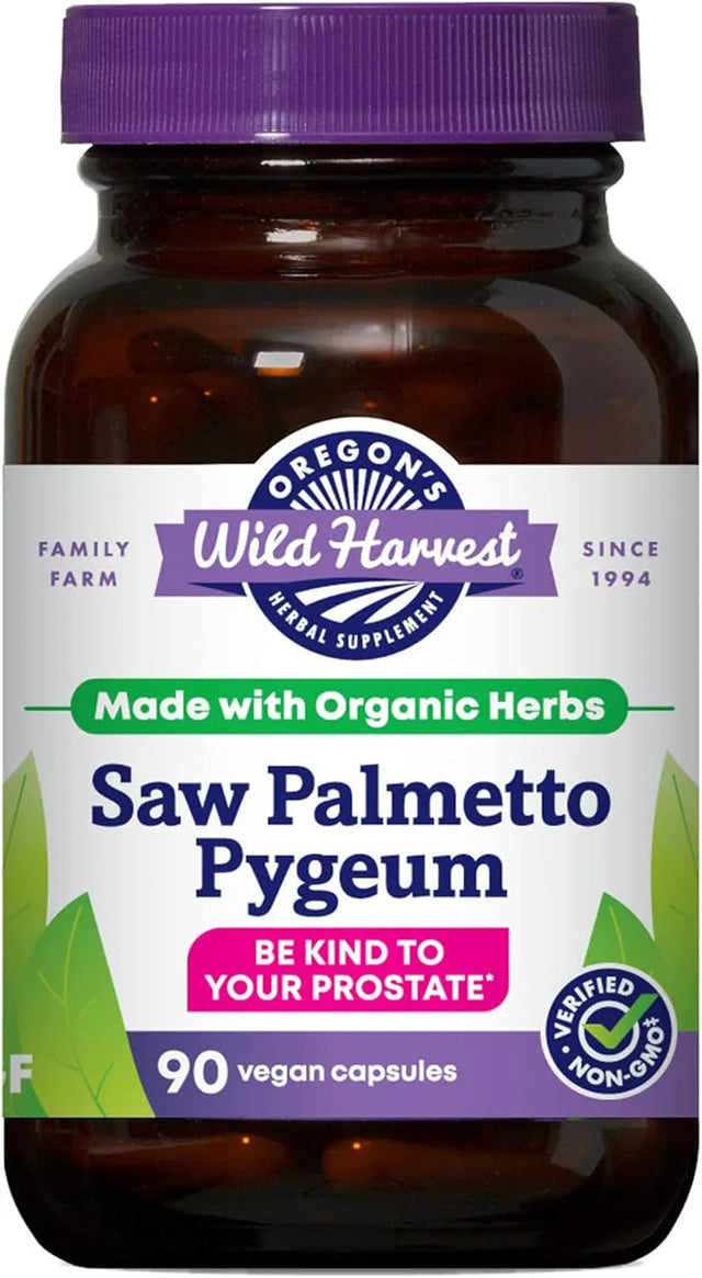 OREGON'S WILD HARVEST - Oregon's Wild Harvest Organic Saw Palmetto Pygeum 90 Capsulas - The Red Vitamin MX - Suplementos Alimenticios - {{ shop.shopifyCountryName }}