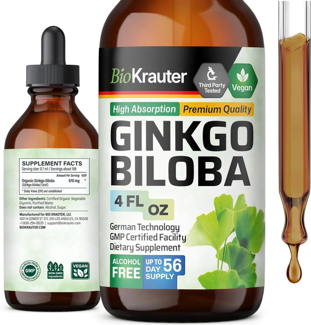 BIOKRAUTER - BIO KRAUTER Ginkgo Biloba Extract 4 Fl.Oz. - The Red Vitamin MX - Suplementos Alimenticios - {{ shop.shopifyCountryName }}