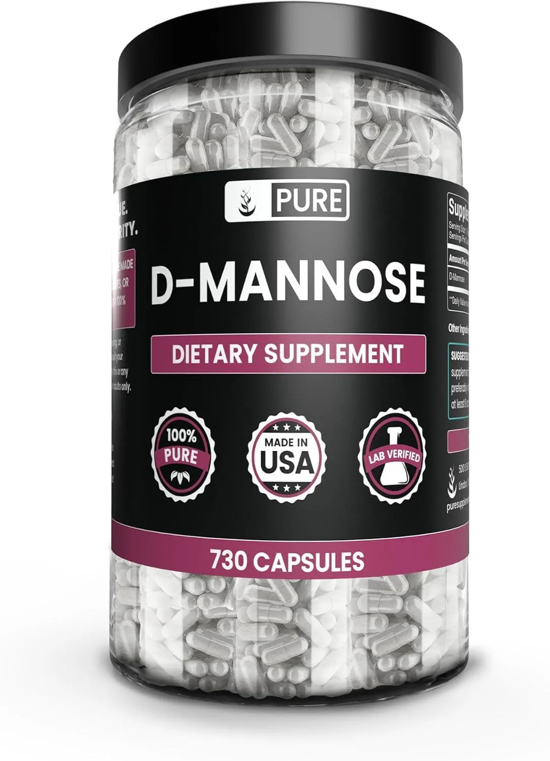 PURE ORIGINAL INGREDIENTS - Pure Original Ingredients D-Mannose 730 Capsulas - The Red Vitamin MX - Suplementos Alimenticios - {{ shop.shopifyCountryName }}