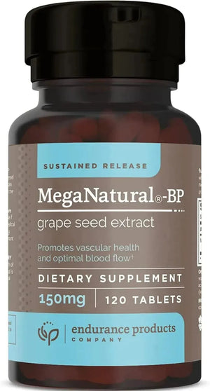 ENDURANCE PRODUCTS - Endurance Products MegaNatural BP Grape Seed Extract 150Mg. 120 Tabletas - The Red Vitamin MX - Suplementos Alimenticios - {{ shop.shopifyCountryName }}