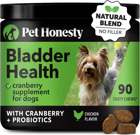 PET HONESTY - Pet Honesty Bladder Health Cranberry Supplement for Dogs Chicken 90 Masticables - The Red Vitamin MX - Salud De Tracto Urinario Para Perros - {{ shop.shopifyCountryName }}