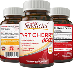 PURELY beneficial Tart Cherry 6000Mg. 120 Capsulas