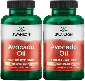 Swanson Avocado Oil 60 Capsulas Blandas 2 Pack