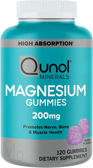 QUNOL - Qunol Magnesium Gummies for Adults 200Mg. 120 Gomitas - The Red Vitamin MX - Suplementos Alimenticios - {{ shop.shopifyCountryName }}