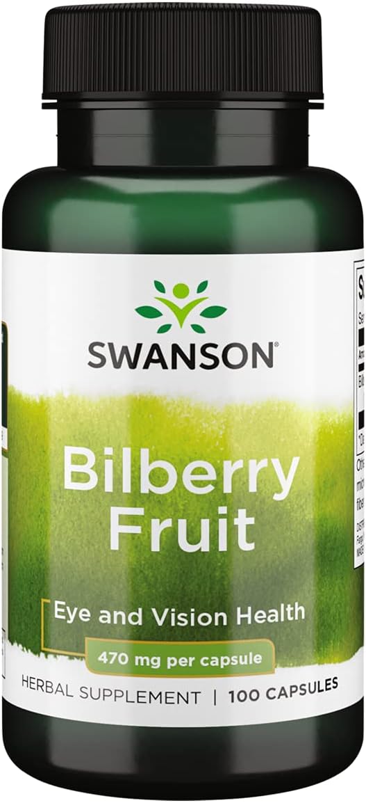 Swanson Bilberry Fruit 470Mg. 100 Capsulas