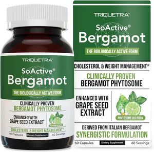 TRIQUETRA - Triquetra SoActive Bergamot Supports Cholesterol & Cardiovascular 60 Capsulas - The Red Vitamin MX - Suplementos Alimenticios - {{ shop.shopifyCountryName }}