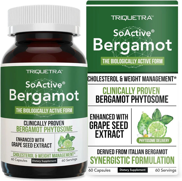 TRIQUETRA - Triquetra SoActive Bergamot Supports Cholesterol & Cardiovascular 60 Capsulas - The Red Vitamin MX - Suplementos Alimenticios - {{ shop.shopifyCountryName }}