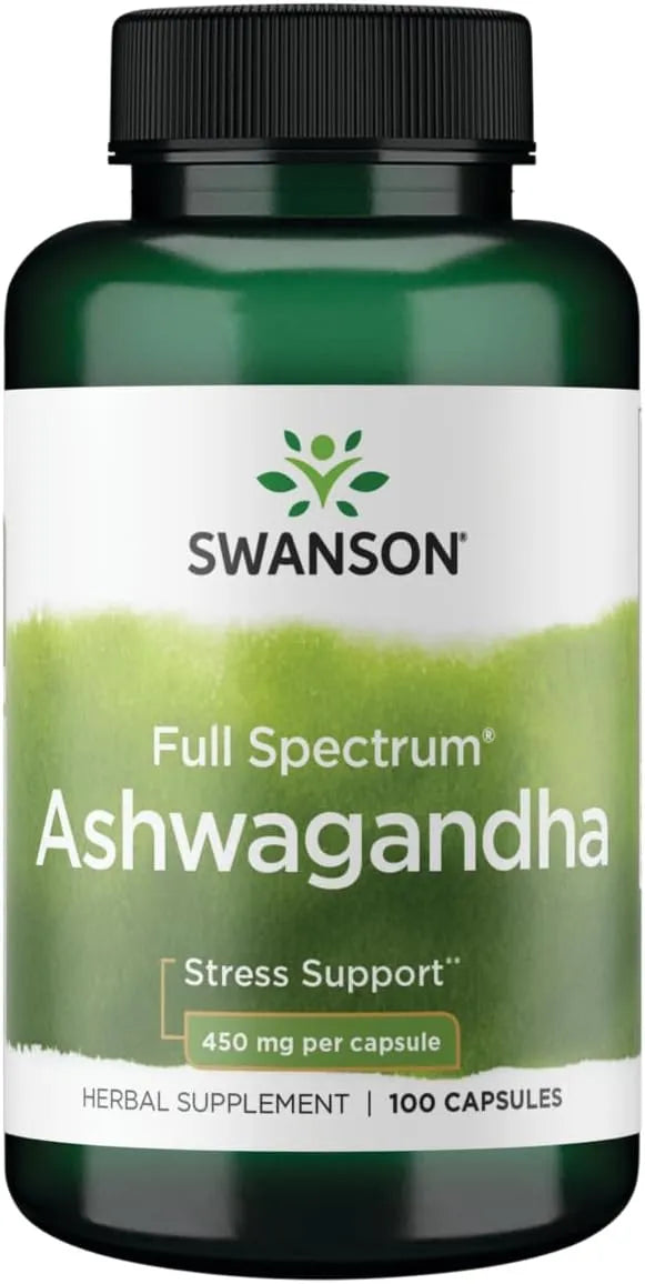 SWANSON - Swanson Ashwagandha Powder 450Mg. 100 Capsulas - The Red Vitamin MX - Suplementos Alimenticios - {{ shop.shopifyCountryName }}