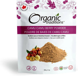 ORGANIC TRADITIONS - Organic Traditions Camu Camu Berry Powder 100Gr. - The Red Vitamin MX - Suplementos Alimenticios - {{ shop.shopifyCountryName }}